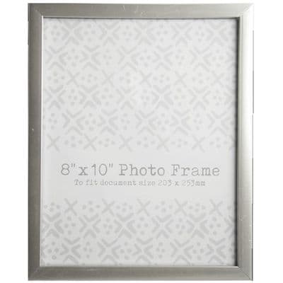 8 x 10 Silver Photo Picture & Print Wall & Table Frame