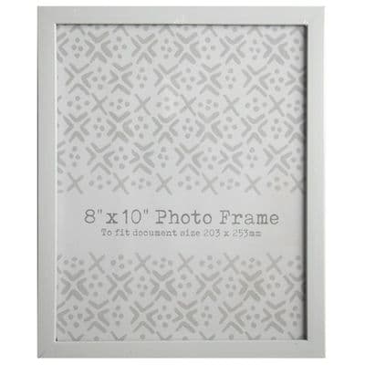 8 x 10 White Photo Picture & Print Wall & Table Frame