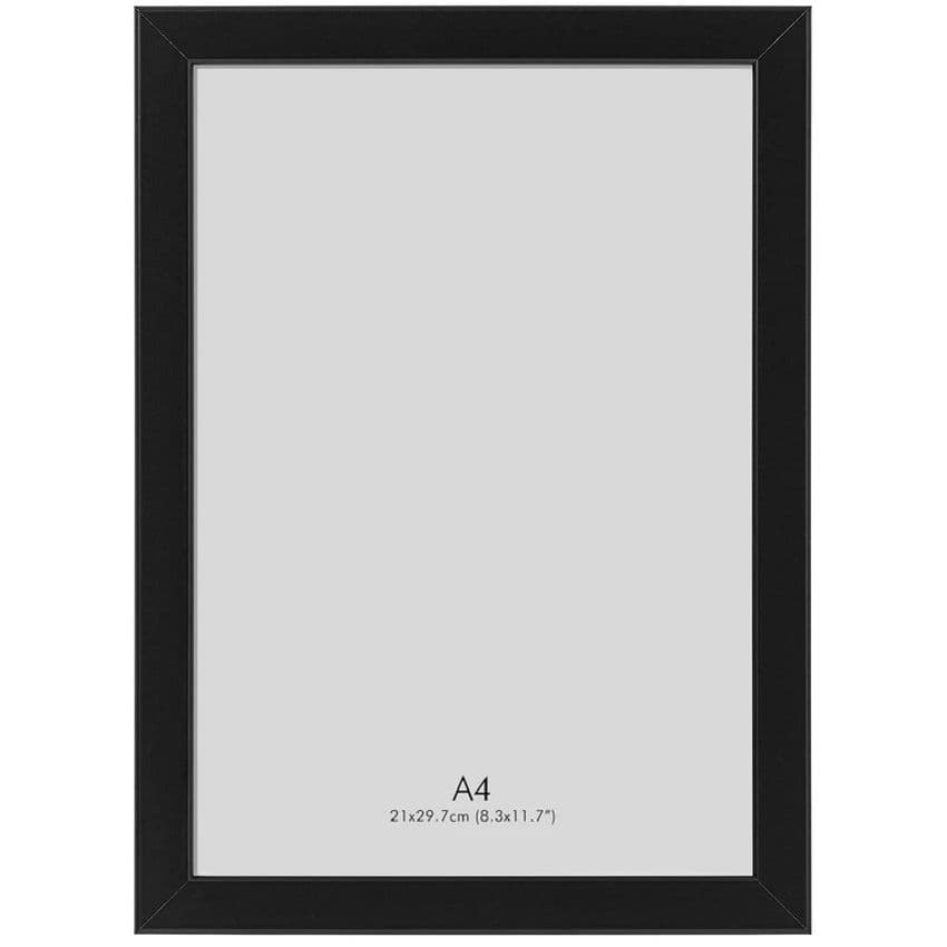A4 Black Photo Picture & Certificate Frame