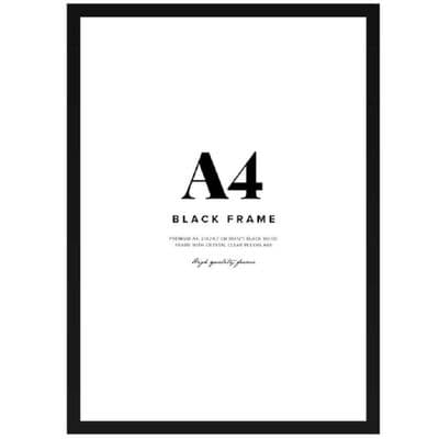 A4 Black Safety Acrylic Certificate Frame & Sign Holder