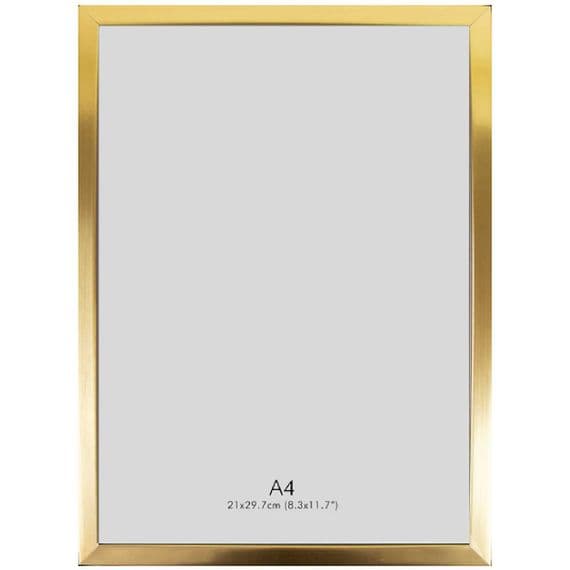 A4 Gold 30x21cm Photo Picture & Certificate Frame