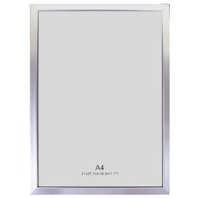 A4 Silver Photo Picture & Certificate Frame
