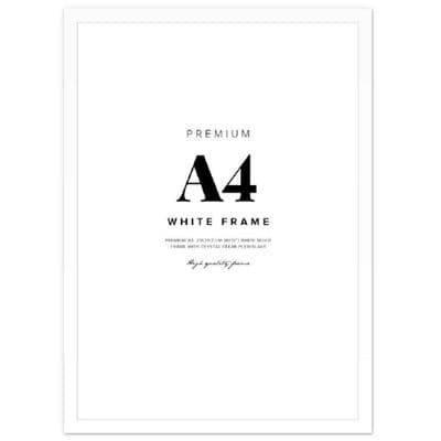 A4 White Safety Acrylic Certificate Frame & Sign Holder