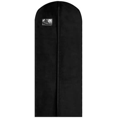 Black 150cm Long Heavy Duty Dress & Gown Bag Cover / Carrier