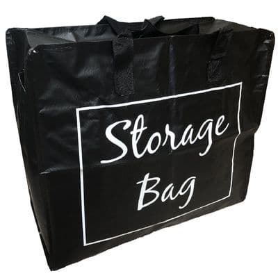Black Clothes Bedding & Blanket Carrier Storage Bag