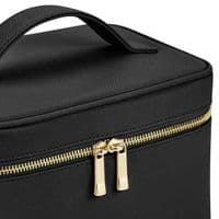 Black Faux Leather Vanity Case