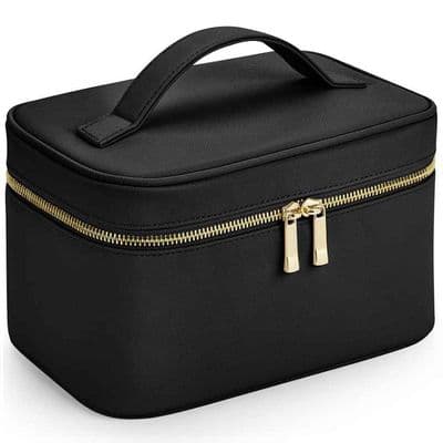 Black Faux Leather Vanity Case