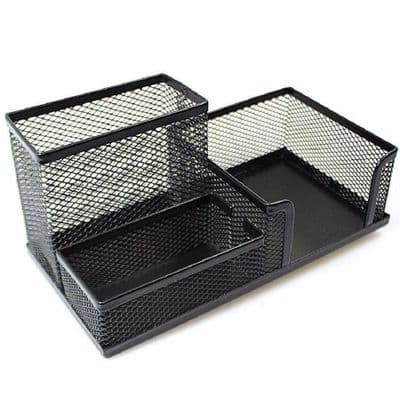 Black Mesh Metal Desk Organiser