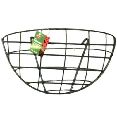 Black Metal Wall Basket Planter 35cm