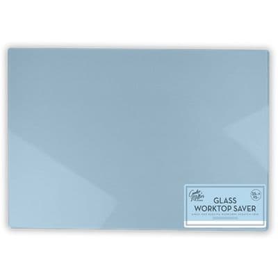 Blue Glass Worktop Saver &  Chopping / Cutting Board