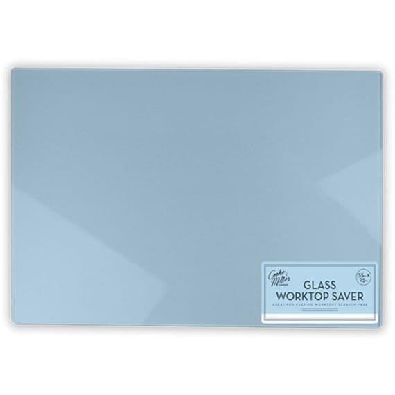 Blue Glass Worktop Saver &  Chopping / Cutting Board