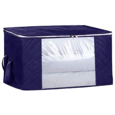 Breathable Blue Double Feather Down Duvet Storage Bag
