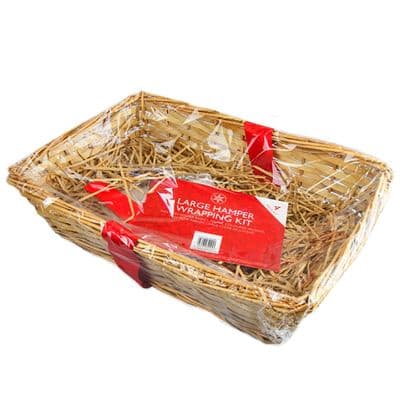 Christmas Oblong Hamper Basket Kit Large