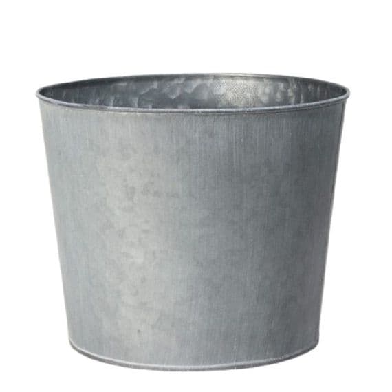 Classic Round Antiqued Metal Planter 23cm