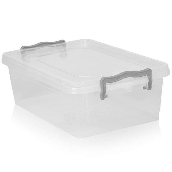 Clear Plastic Clip Lid Bread Roll Container