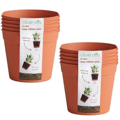 Clever Pots 10 Pack Mini Easy  Push Release Pots 3