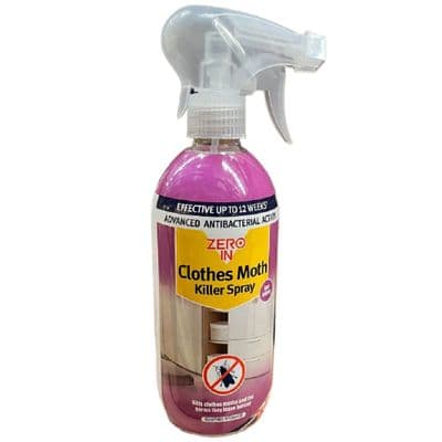 Clothes Low Odour Moth Killer Spray 500ml by Zero In