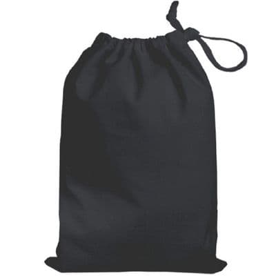 Cotswold 4 Pack 35cm Black Cotton Drawstring Shoe Bags