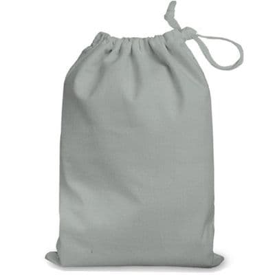 Cotswold 4 Pack 35cm Grey Cotton Drawstring Shoe Bags