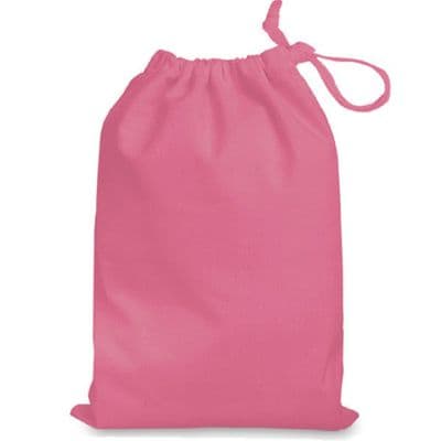Cotswold 4 Pack 35cm Pink Cotton Drawstring Shoe Bags
