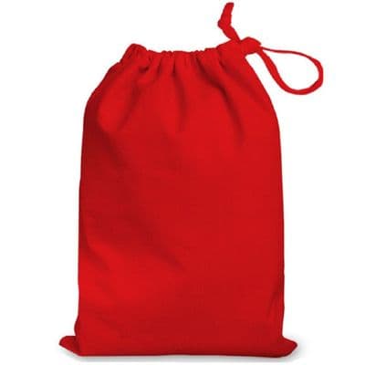 Cotswold 4 Pack 35cm Red Cotton Drawstring Shoe Bags