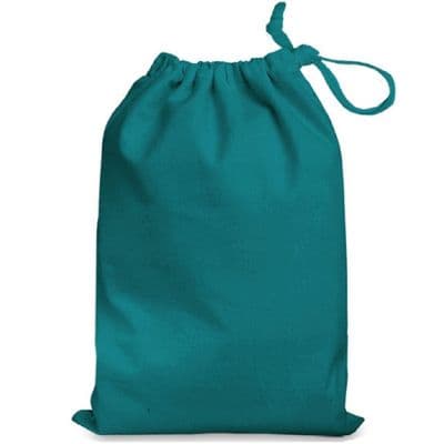 Cotswold 4 Pack 35cm Teal Cotton Drawstring Shoe Bags