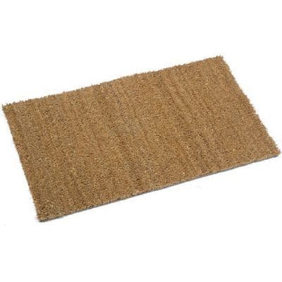 Deluxe Natural Coir Non Slip Rubber Backed Doormat 70cm