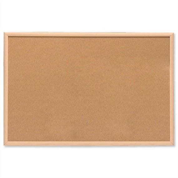 Framed Cork Pin Board / Noticeboard 60cm