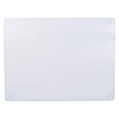Frosted 38cm Glass Worktop Saver &  Chopping / Cutting Board