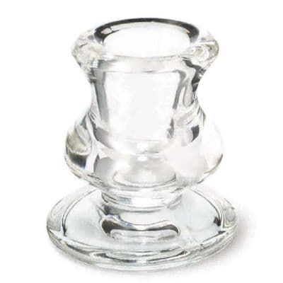 Glass Taper Dinner Candle Holder