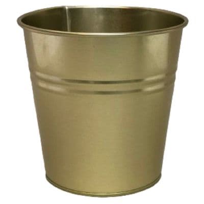 Gold 12cm Metal Plant Pot