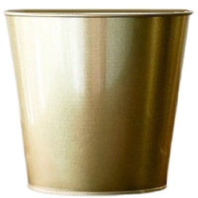 Gold Metal Plant Pot 14cm
