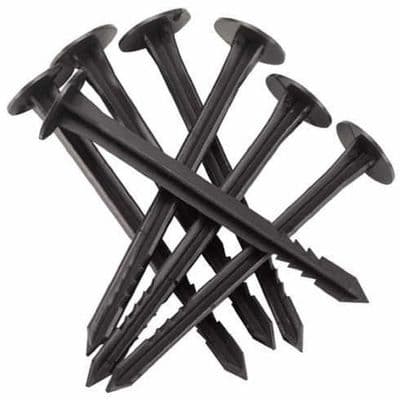 GoodGrow 10 Pack Flat Head Garden Ground Fabric Pegs