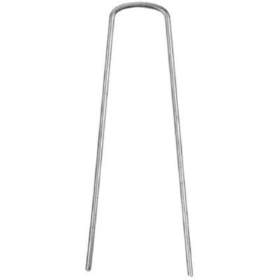 GoodGrow 10 Pack Metal U Pin Ground Pegs 15.5cm