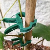 GoodGrow 20 Pack Green Plastic Garden Plant Spring Clips