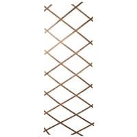 GoodGrow 6 x 2 Brown Expanding Wooden Garden Trellis