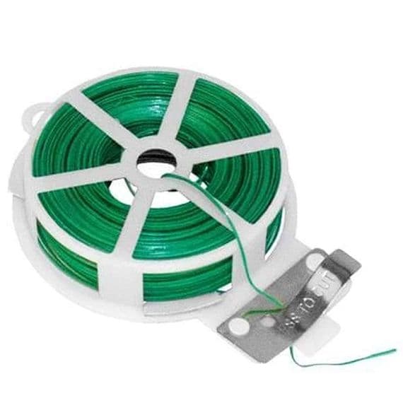 GoodGrow Green Clip Twist Plant Tie Wire 30 Metres