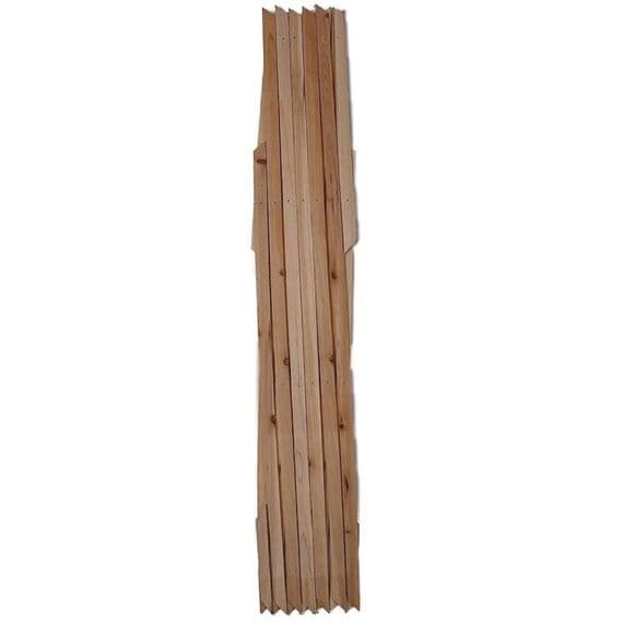 GoodGrow Natural Pine 6 x 2 Expanding Wooden Garden Trellis