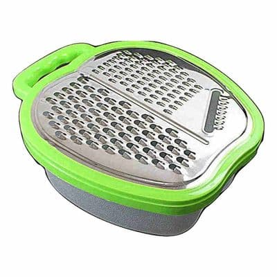 Green Vegetable & Cheese Box Grater with Container