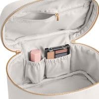 Grey Faux Leather Vanity Case