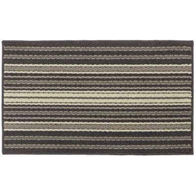 Grey Striped 80cm Dirt Trapper & Moisture Barrier Mat