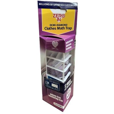 Hanging Sticky Adhesive Wardrobe Clothes Moth Trap by Zero In