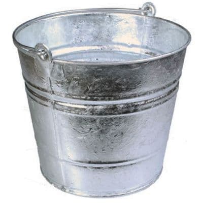 Heavy Duty Large 14L Galvanised Metal Bucket