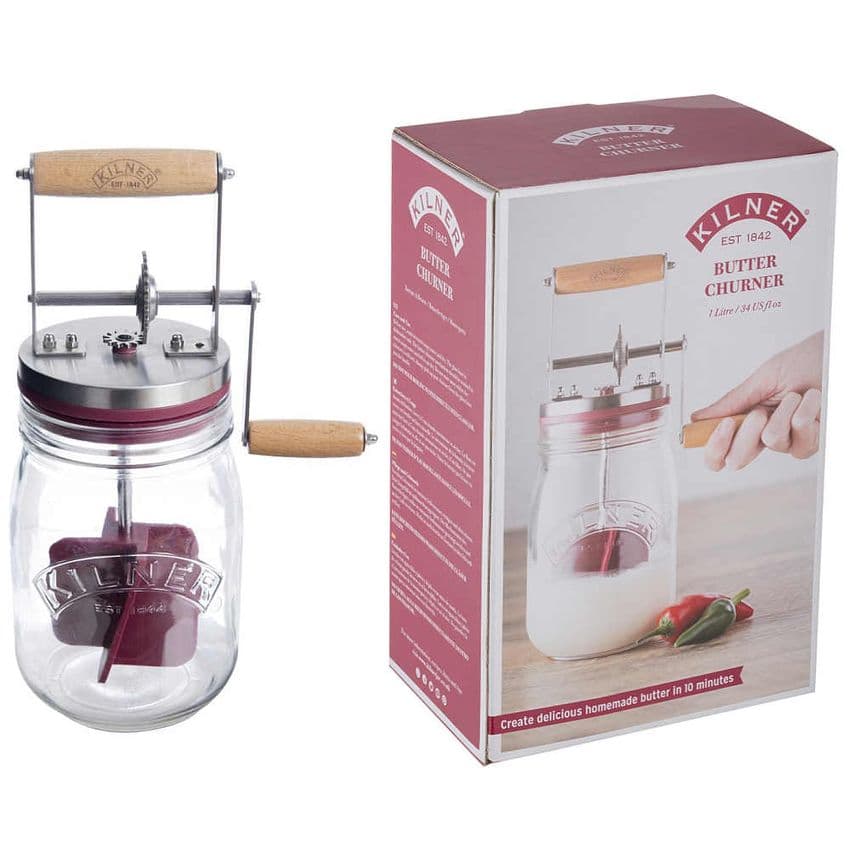Kilner Butter Churner Making Jar Set