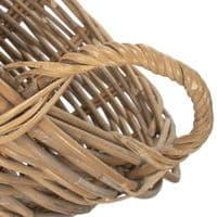 Kubu 43cm Round Thick Wicker Storage Basket
