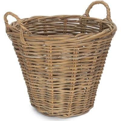 Kubu 43cm Round Thick Wicker Storage Basket