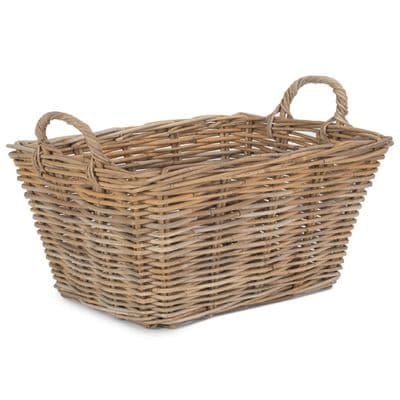Kubu 50cm Thick Wicker Open Storage Basket