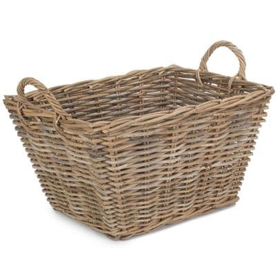 Kubu Large 58cm Thick Wicker Open Storage Basket