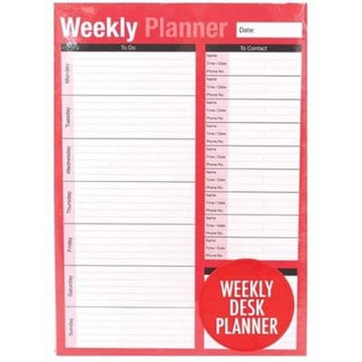 Large A4 Weekly To Do & Phone Message Planner Pad