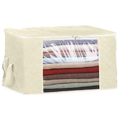 Large Beige Cream Jumper Clothes Storage Bag